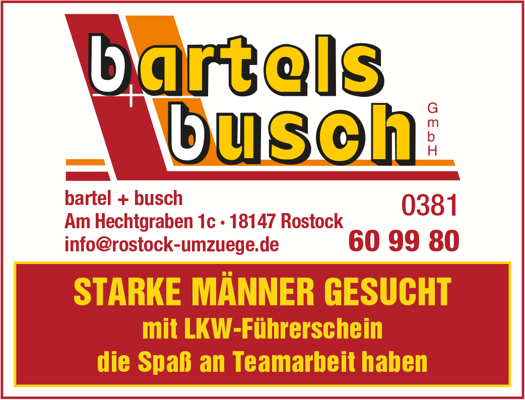 Bartels + Busch Anzeige