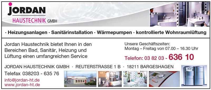 Jordan Haustechnik GmbH Anzeige