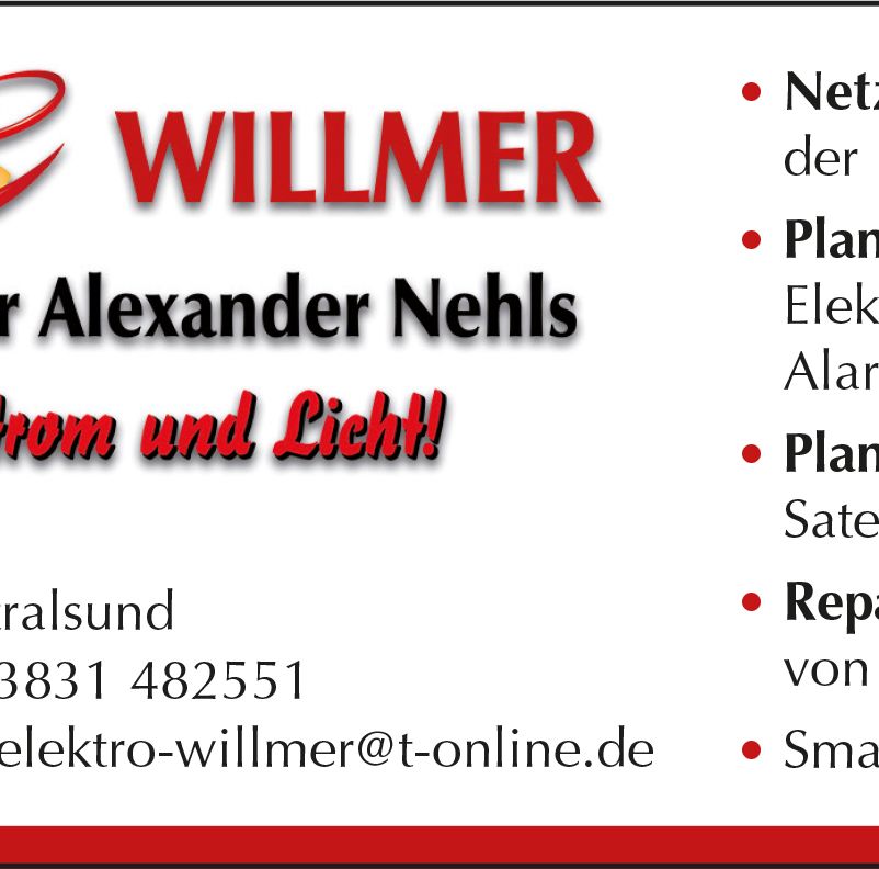 Elektro Willmer Anzeige