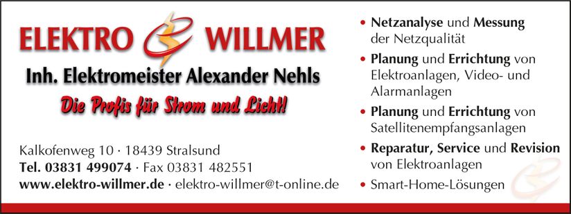 Elektro Willmer Anzeige