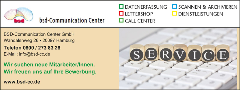 bsd-Communication Center Anzeige