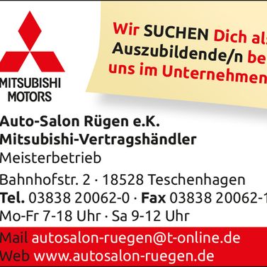 Mitsubishi Motors - Anzeige Azubi gesucht!