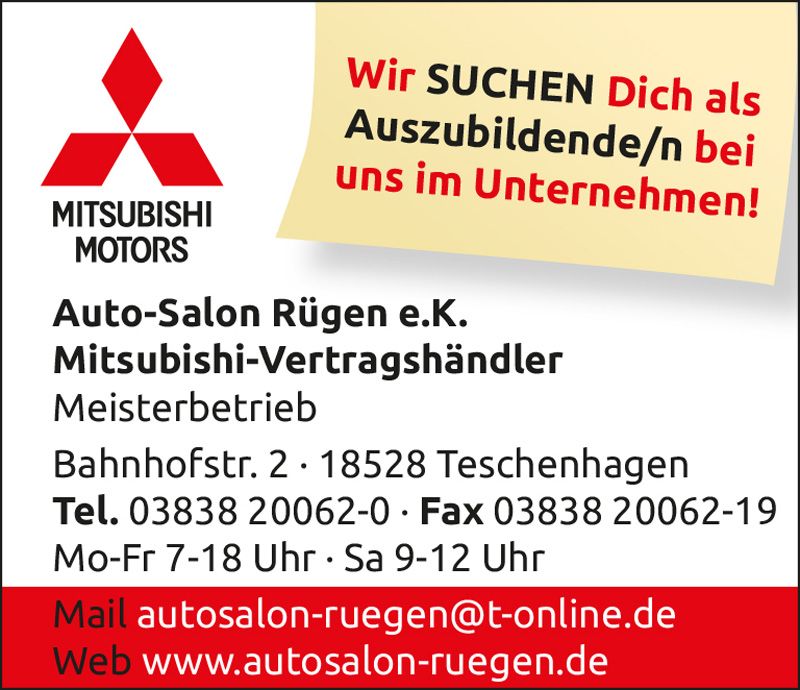 Mitsubishi Motors - Anzeige Azubi gesucht!