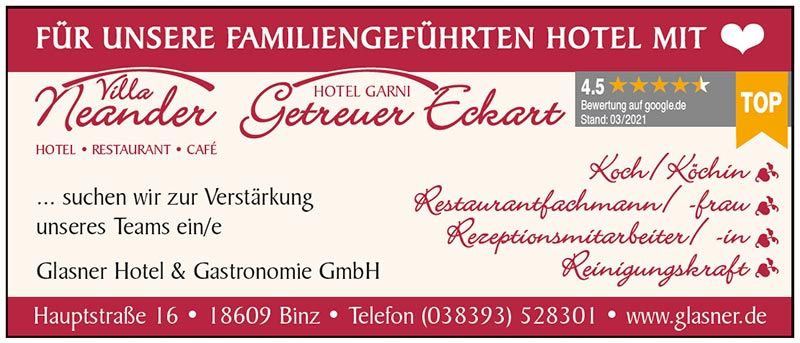 Anzeige Villa Neander - Hotel Garni Getreuer Eckart